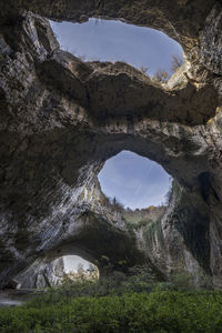 Devetashka cave triple hole in bulgaria