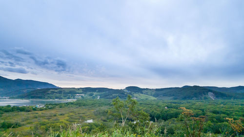 Scenic view of landscape against sky