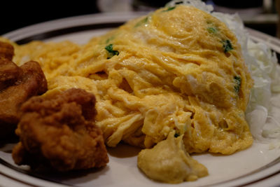 Close-up of food in plate