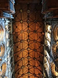 Low angle view of ceiling of building