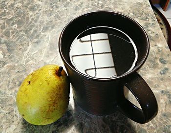 Close-up of food on table