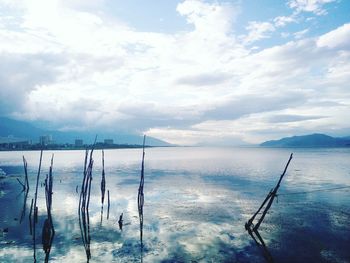 Scenic view of sea against sky