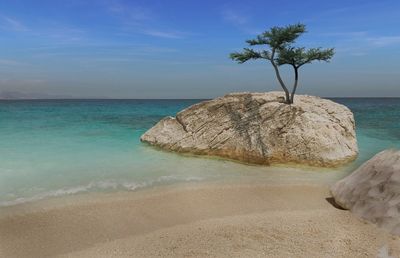 Scenic view of sea against sky