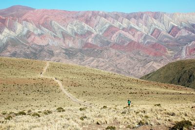 Scenic view of landscape and mountains