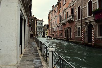 Canal passing through city