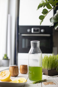 Close-up of drink on table