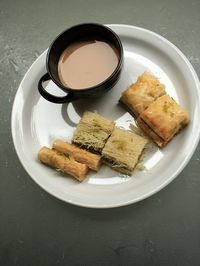 Close-up of served food