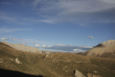 Scenic view of desert against sky