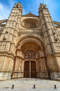 Low angle view of historic building