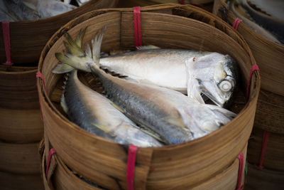 Close-up of fish for sale