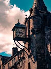 Low angle view of old building against sky