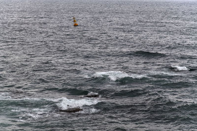 View of sailboat in sea