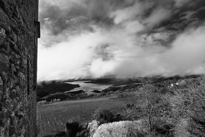 Scenic view of landscape against sky