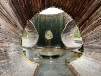 Interior of empty tunnel