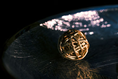 Close up of electric lamp