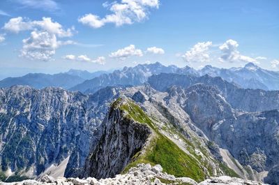 View of mountains against sky