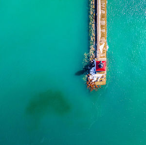 Aerial view of lighthouse