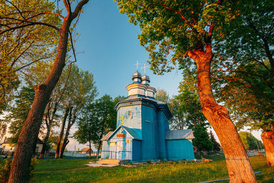 Low angle view of building against sky