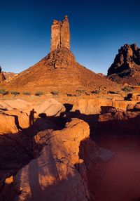 View of rock formations