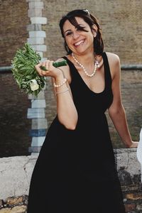 Portrait of a smiling young woman