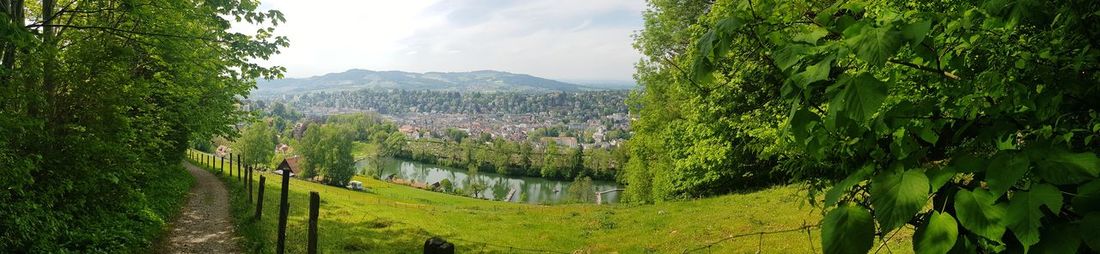 Panoramic view of landscape against sky