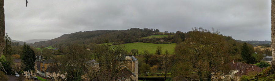 Panoramic view of landscape against sky