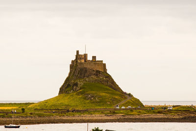 View of fort against clear sky