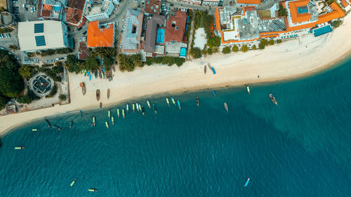 Aerial view of zanzibar island