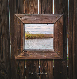 Close-up of old window