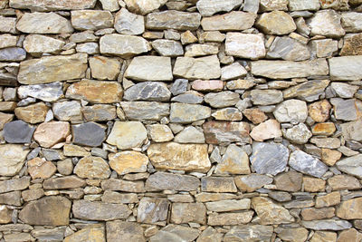 Full frame shot of stone wall