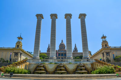 Low angle view of historic building against sky