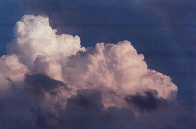 Low angle view of cloudy sky