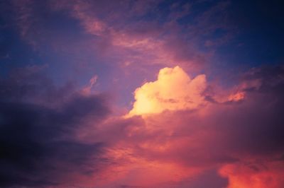 Low angle view of dramatic sky