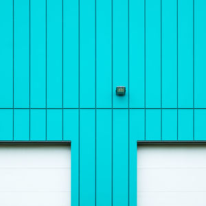 Full frame shot of blue building