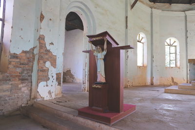 Interior of old abandoned building