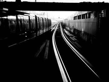 View of railroad station platform