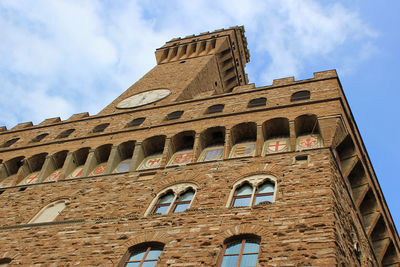 Florence. palazzo vecchio low angle view