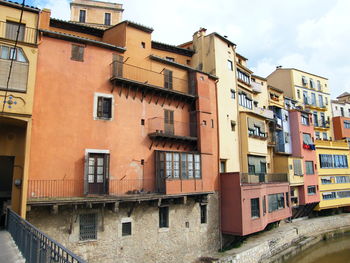 Low angle view of buildings in city