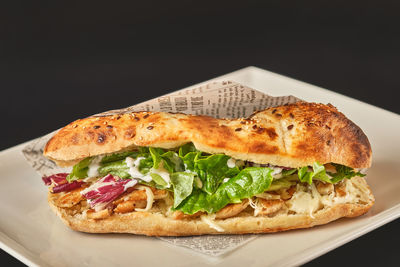 Close-up of food in plate