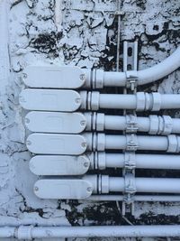 Close-up of white pipe