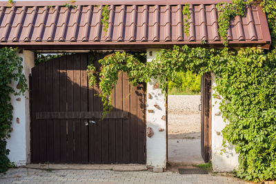 Entrance of building