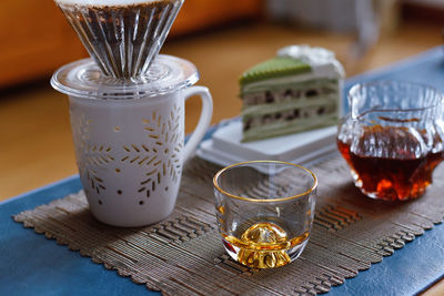 Close-up of drink on table