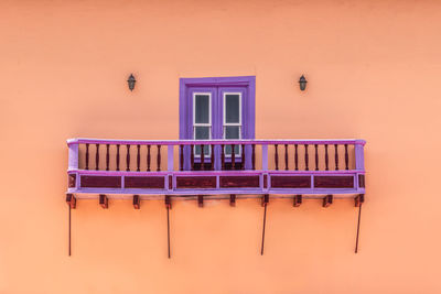 Closed window of building