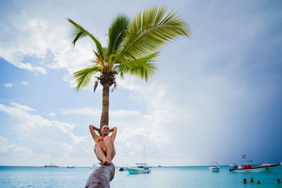 Scenic view of sea against sky