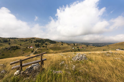 Scenic view of landscape against sky