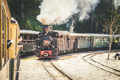 Train on railroad track