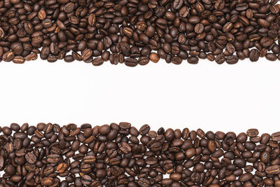 Close-up of roasted coffee beans
