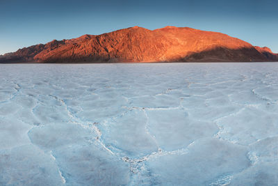 Scenic view of desert against sky