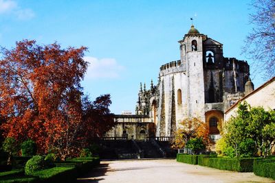 View of church against blue sky