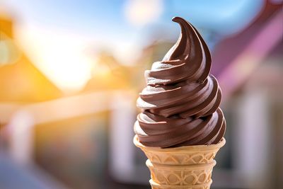 Close-up of ice cream cone